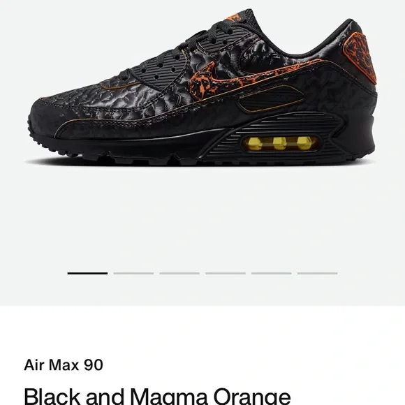 Nike Air Max 90 Volcanos “Black & Magma Orange” - Picture 6 of 9
